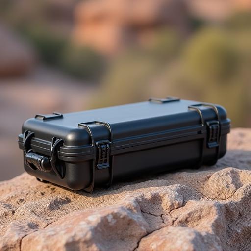Nullarbor Armour Case on a granite rock